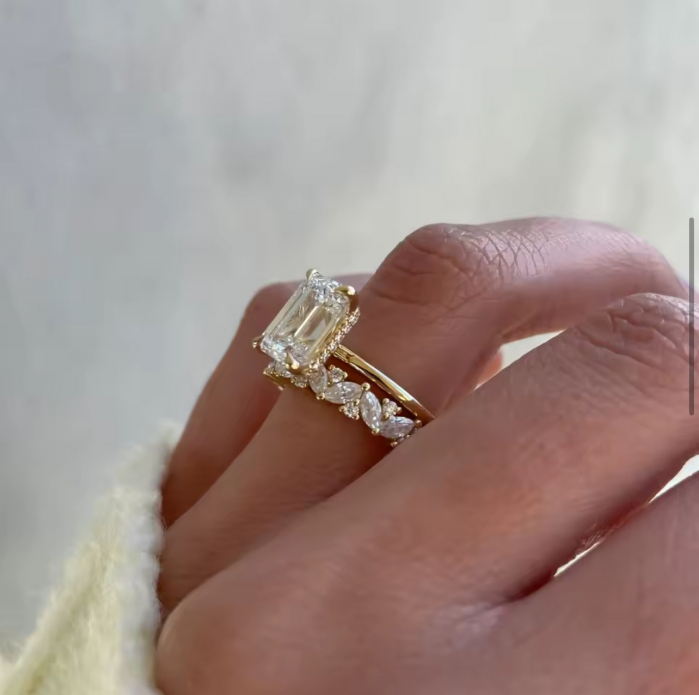 Inel Marquise x Round Eternity [7]