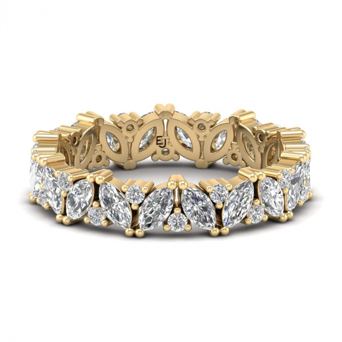 Inel Marquise x Round Eternity [2]