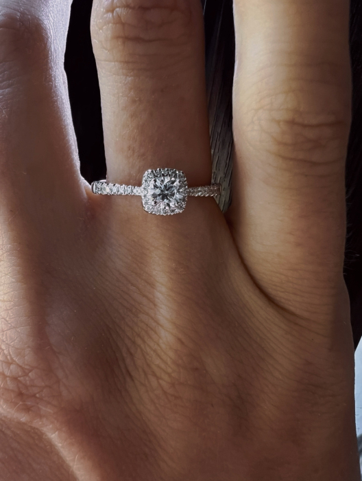 Inel Moissanite Majesty 0,3 CT [6]