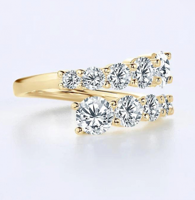 Inel Moissanite Twist [4]
