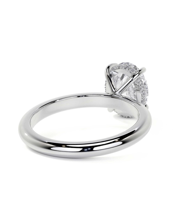 Inel Oval Brilliance Hidden Halo [3]