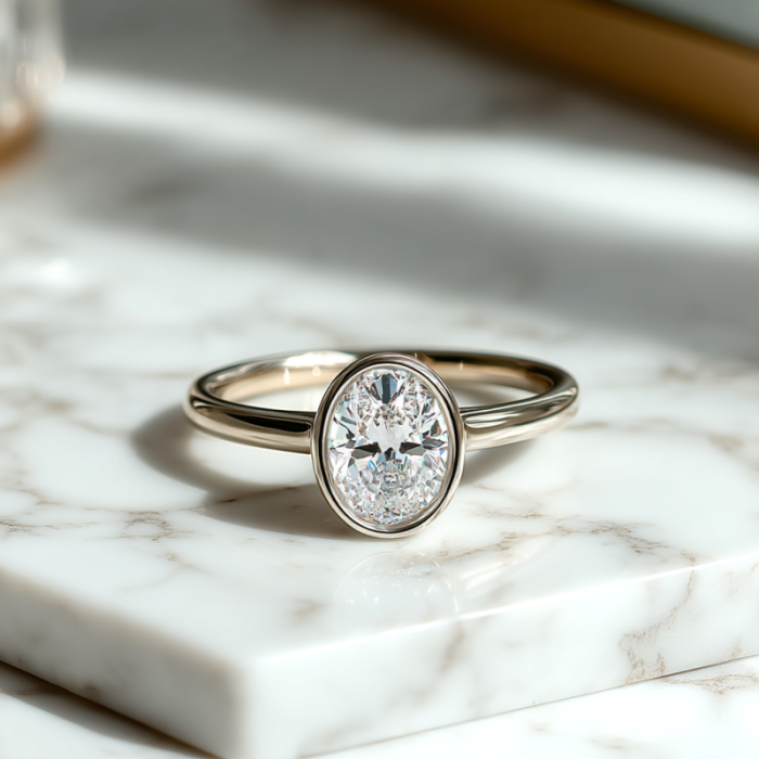 Inel Luna Oval Bezel [10]