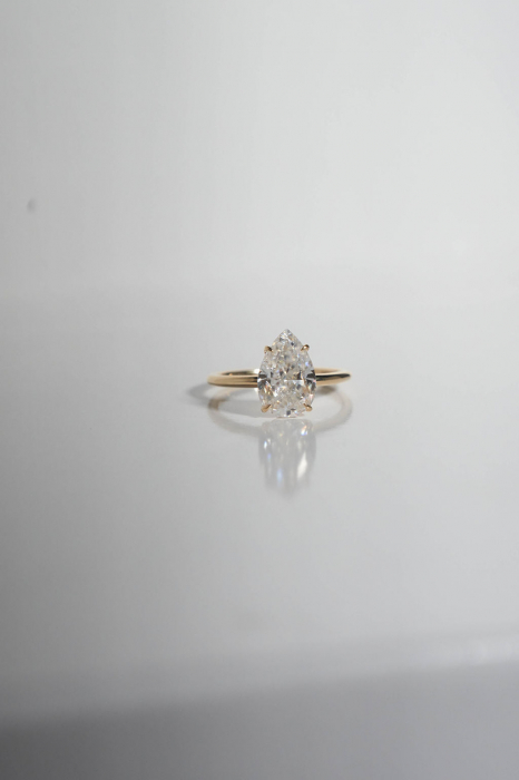 Inel Pear Solitaire 2,5 CT [6]