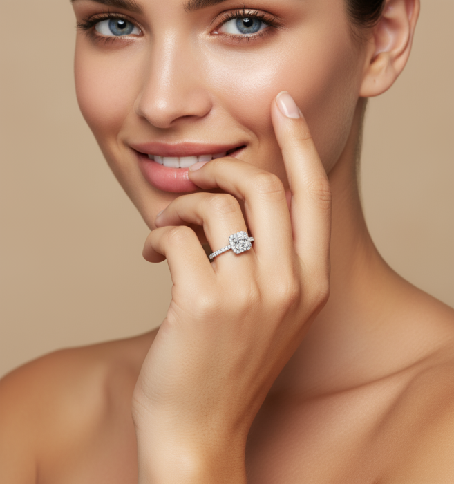 Inel Royal Asscher 1,5 CT [6]