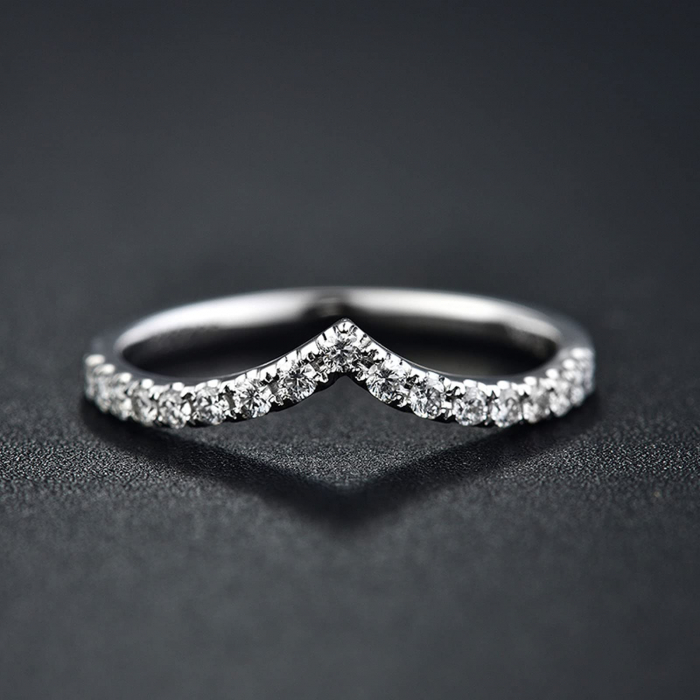 Inel SemiEternity Chevron 0,3 ct [5]
