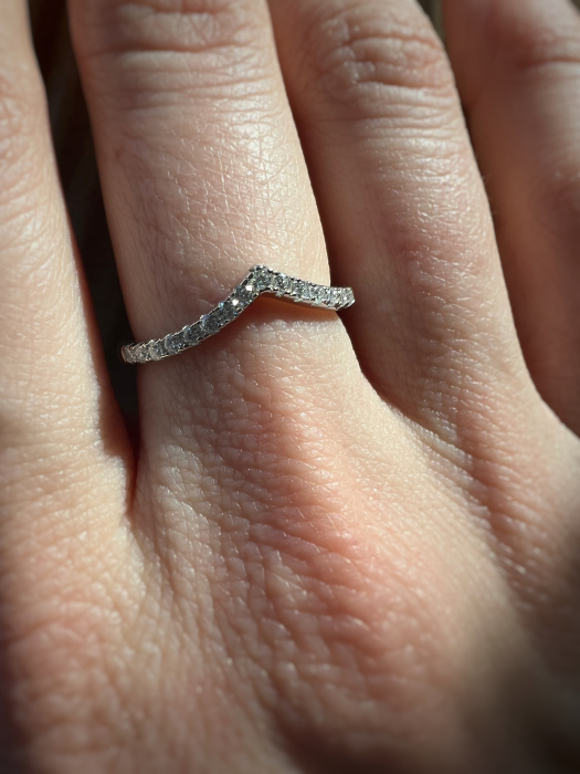 Inel SemiEternity Chevron 0,3 ct [8]