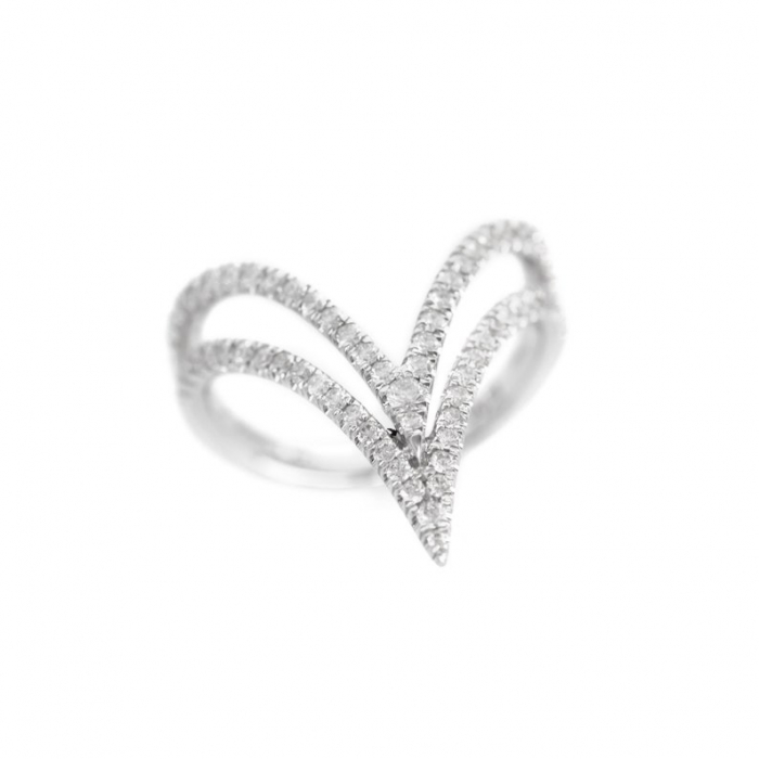 Inel SemiEternity Double Chevron [1]