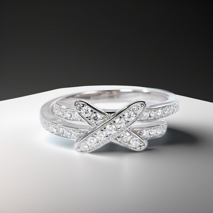 Inel Semieternity Moissanite Tie [2]