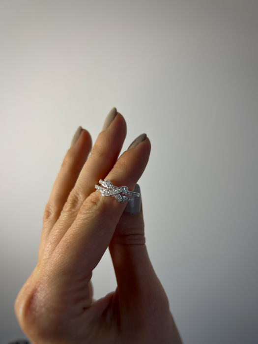 Inel Semieternity Moissanite Tie [7]