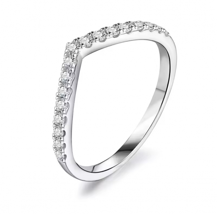 Inel SemiEternity Chevron 0,3 ct [2]