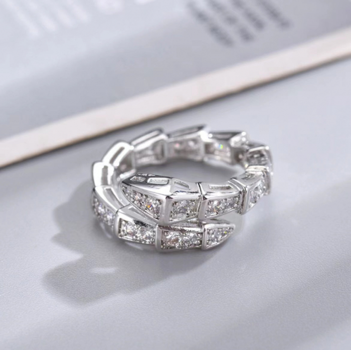 Inel Snake Moissanite model Bulgari [4]