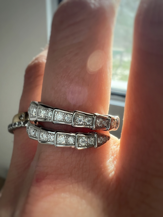 Inel Snake Moissanite model Bulgari [6]