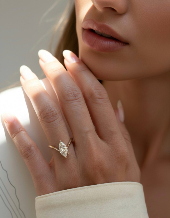 Inel The Marquise Ego Lab-Grown Diamond [5]