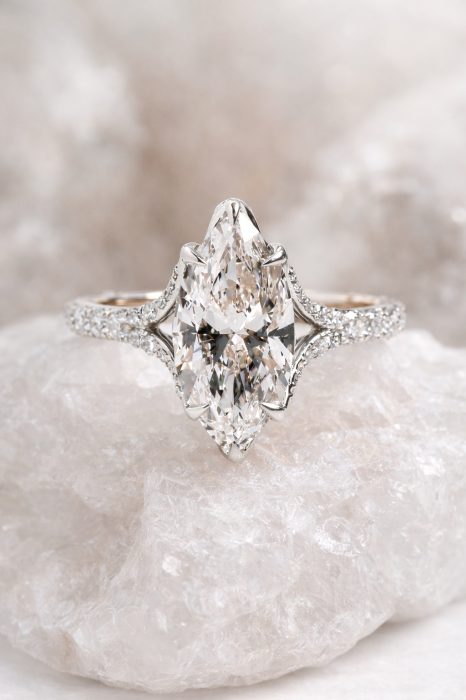 MarquiseTulip Engagement Ring – 2.5 CT Marquise Moissanite [6]