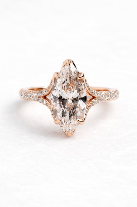 MarquiseTulip Engagement Ring – 2.5 CT Marquise Moissanite [2]