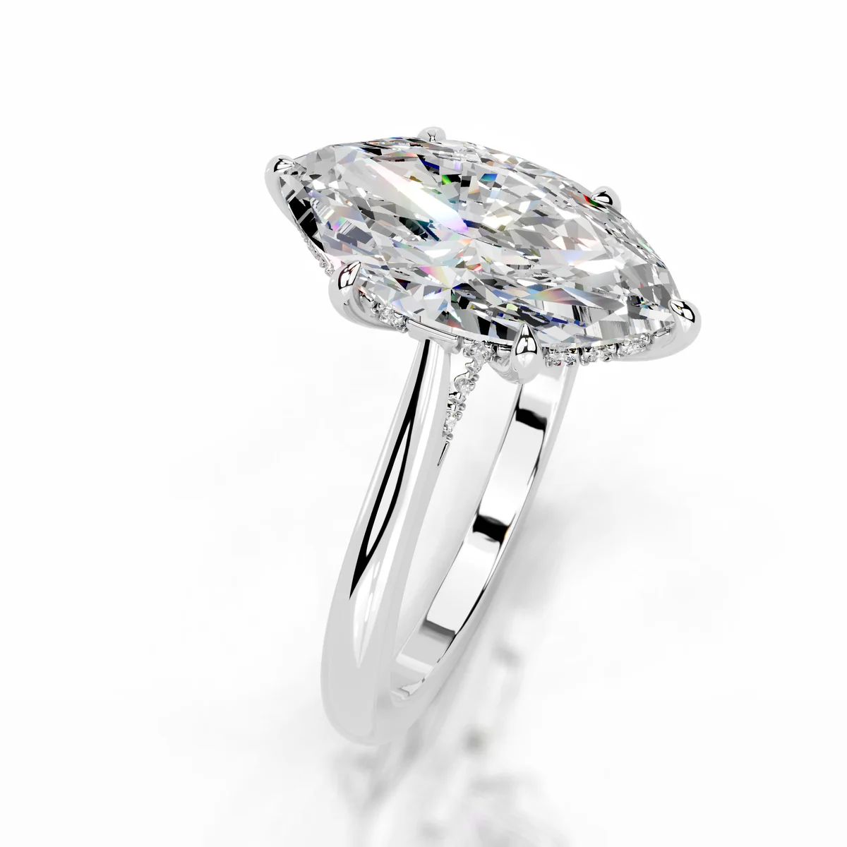 Inel de logodnă The Muse – Moissanite Marquise 2,2 CT [8]