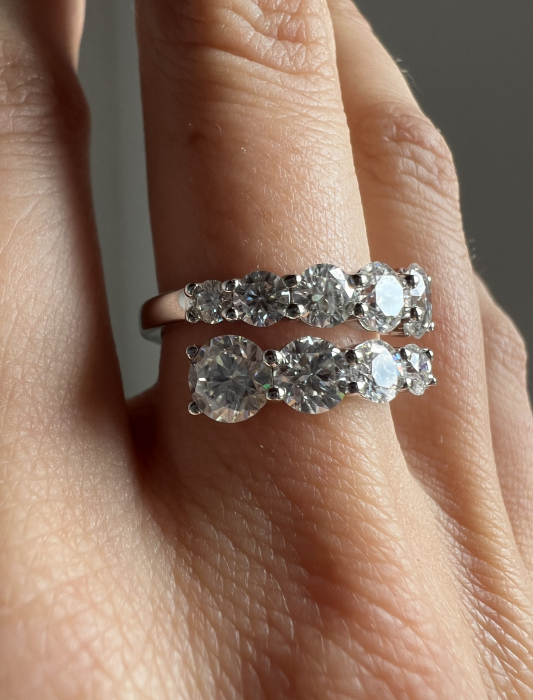 Inel Moissanite Twist [6]