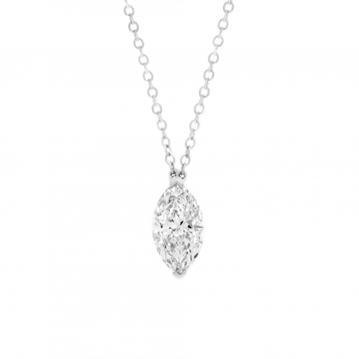 Lant cu pandantiv Marquise 1 CT [1]