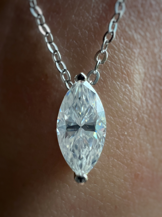 Lant cu pandantiv Marquise 1 CT [2]