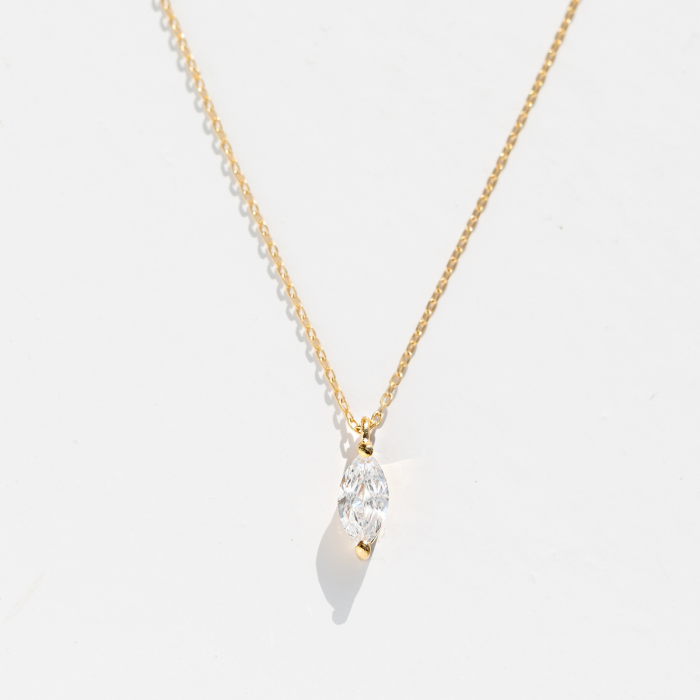 Lant cu pandantiv Marquise 1 CT [4]