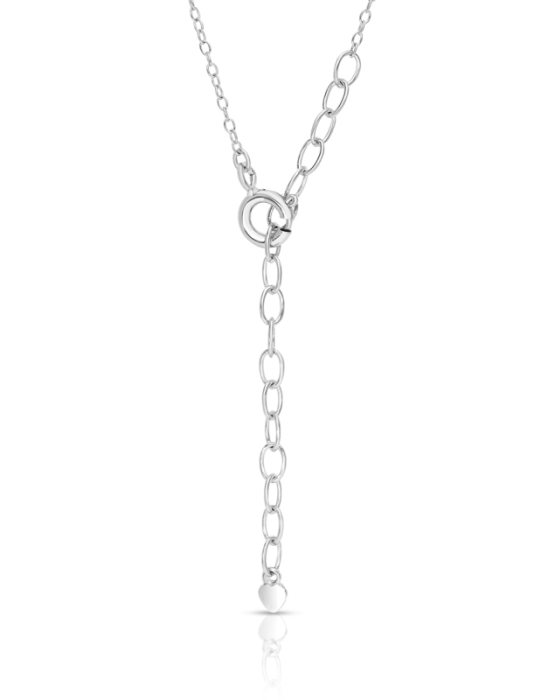 Lant din argint cu pandantiv Moissanite Para [4]