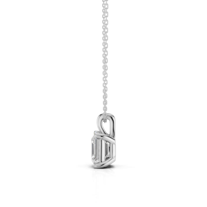 1 CT Moissanite Solitaire Asscher Pendant Necklace [2]