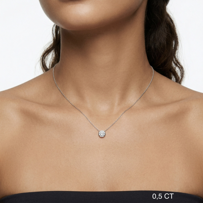 Round Bezel Chain and Pendant [4]