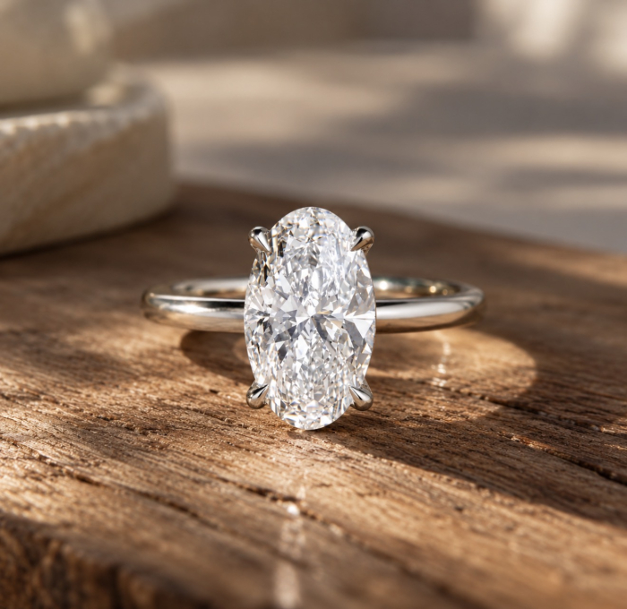Inel de Logodnă Diamant de Laborator Moval – The Amélie [5]