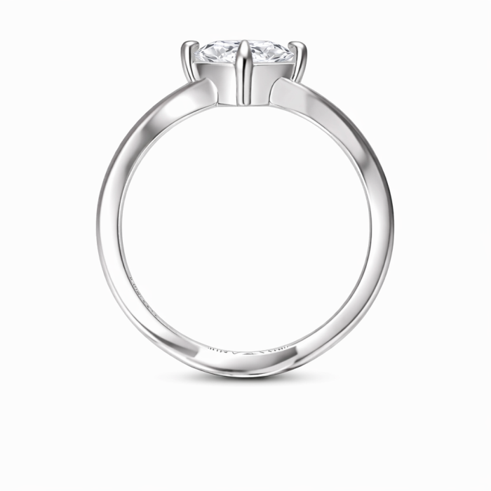 1–3 ct solitaire marquise lab-grown diamond engagement ring with double band [4]