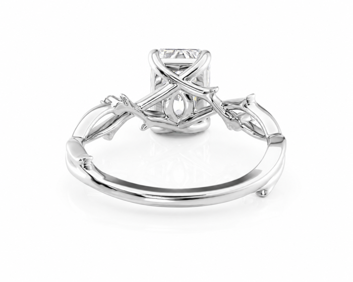 Inel de Logodnă Radiant cu Diamant de Laborator | Inel Elegant Inspirat din Natură [3]