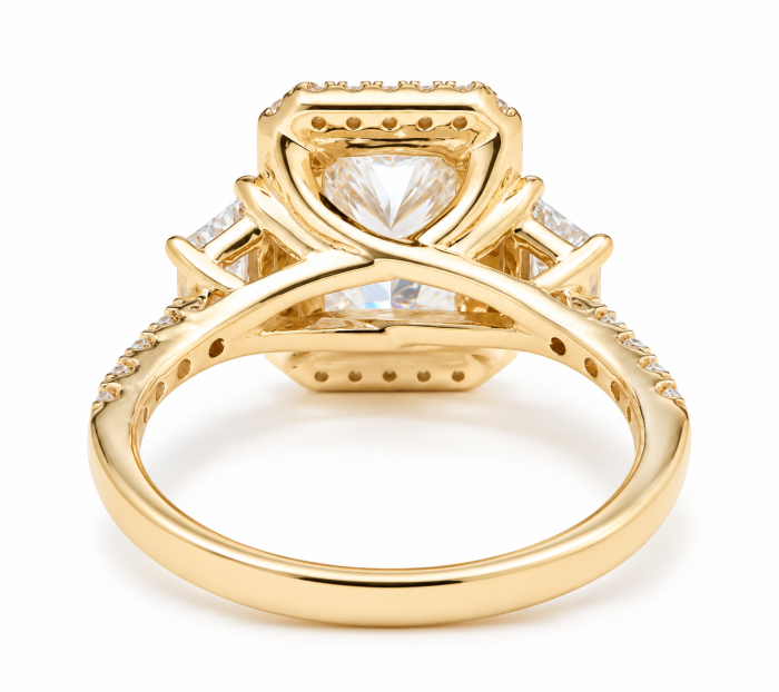 Inel de logodnă cu Diamant de Laborator Radiant – The Celine [6]