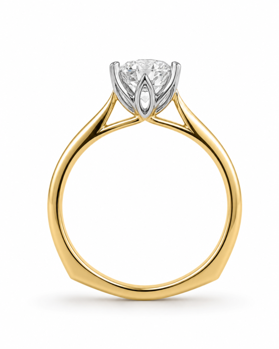 Inel Logodnă Diamant Laborator Oval E VS1 – Aur 10K, 14K, 18K, Platină, Argint | The Elysia [3]