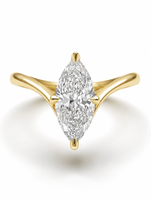 1–3 ct solitaire marquise lab-grown diamond engagement ring [4]