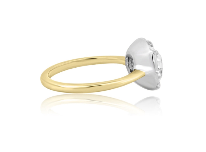 Inel Logodnă Diamant Laborator Cushion East-West - The Zendaya [4]