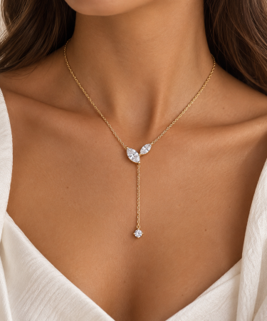 Colier cu Moissanite Marquise 4,1 ct din Argint | Estera Jewellery [2]