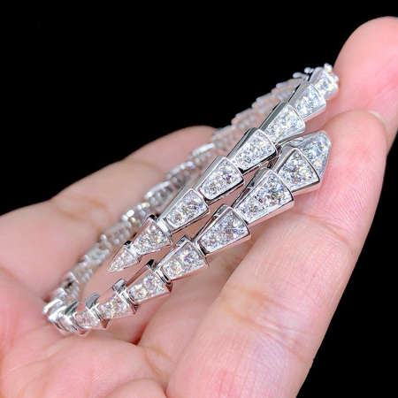 Bratara Bangle Snake Moissanite model Bulgari [7]
