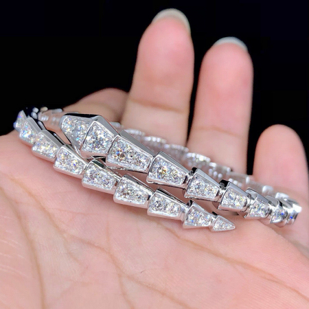 Bratara Bangle Snake Moissanite model Bulgari [6]