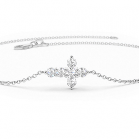 Bratara Cruce cu Moissanite de 0,36 CT [3]