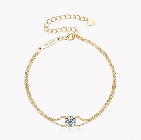 Bratara Solitaire 1 CT Moissanite [3]