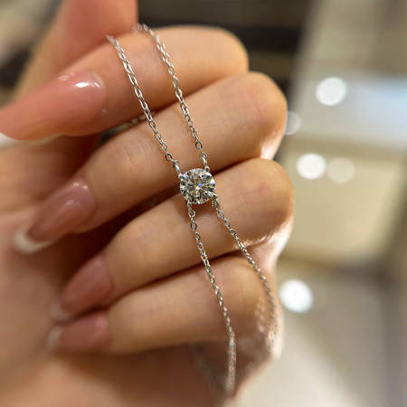 Bratara Solitaire 1 CT Moissanite [5]