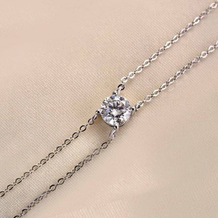 Bratara Solitaire 1 CT Moissanite [4]