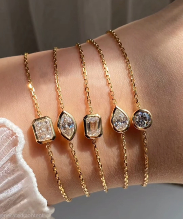 Bratara Solitaire Bezel Setting 1 CT [1]