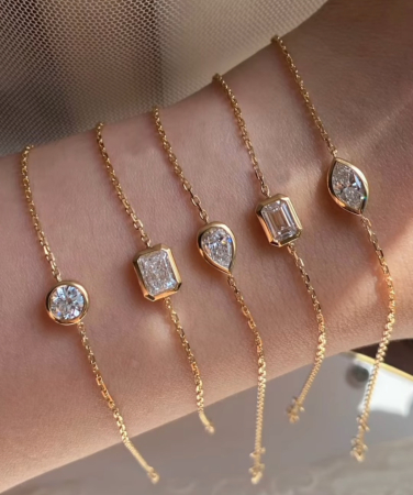 Bratara Solitaire Bezel Setting 1 CT [2]