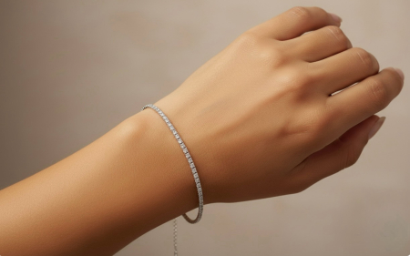 Bratara Tennis cu Moissanite 2 mm [6]