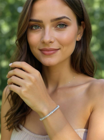 Bratara Tennis cu Moissanite [2]