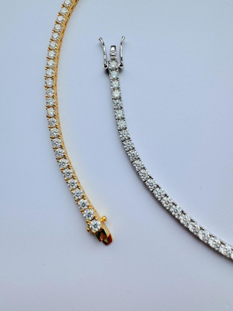 Bratara Tennis cu Moissanite 2 mm [3]