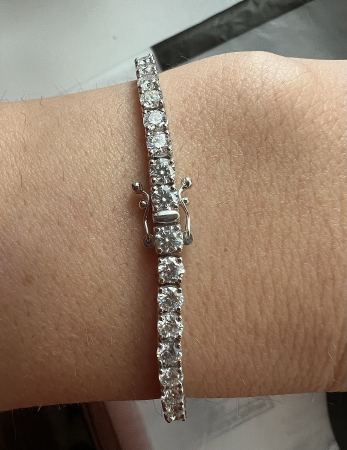 Bratara Tennis cu Moissanite 3 mm [5]