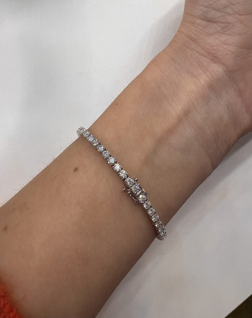Bratara Tennis cu Moissanite 3 mm [8]