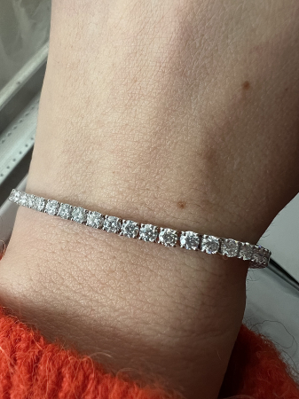 Bratara Tennis cu Moissanite 3 mm [4]