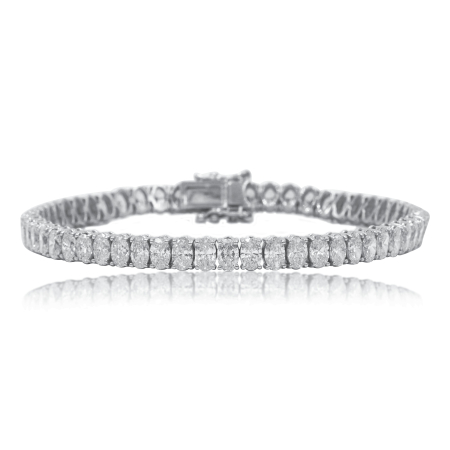 Moissanite - Bratara TENNIS Oval Brilliance